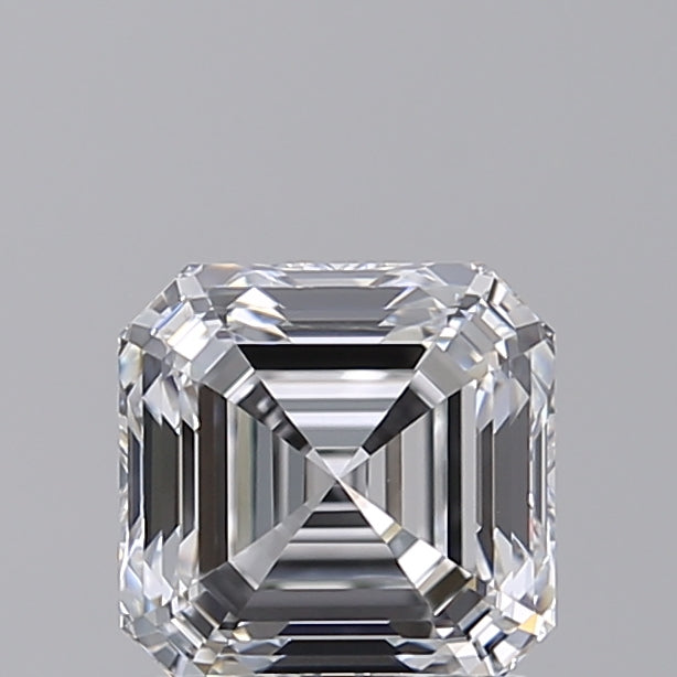 1.55 Carat Asscher Shaped, Ideal Cut, E Color, IF Clarity, IGI Certified Lab Grown Diamond