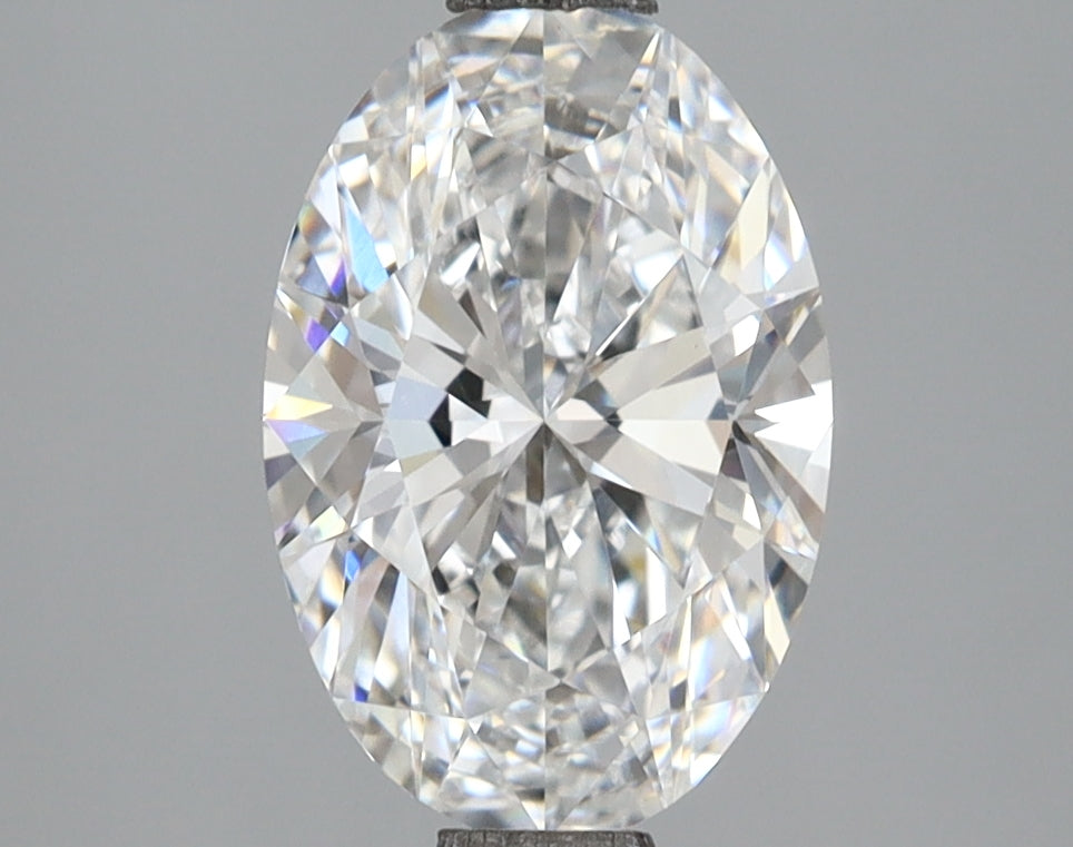 2.07 Carat Oval Shaped, Ideal Cut, D Color, VVS2 Clarity, IGI Certified Lab Grown Diamond