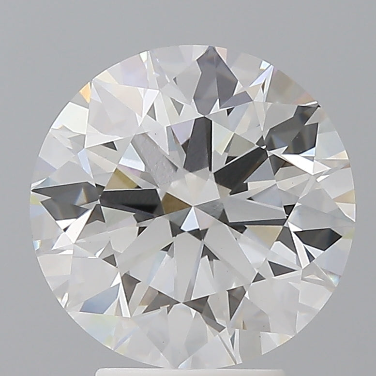 4.06 Carat Round Shaped, Ideal Cut, F Color, VVS2 Clarity, IGI Certified Lab Grown Diamond