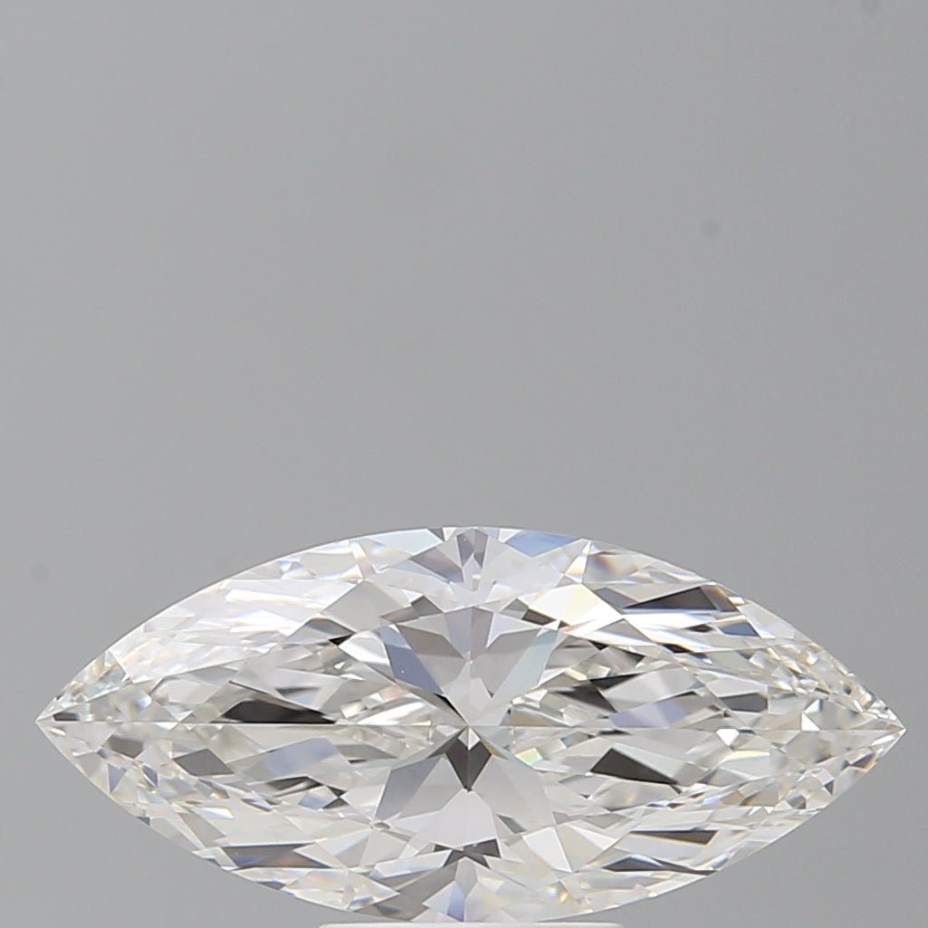 3.53 Carat Marquise Shaped, Ideal Cut, F Color, VVS2 Clarity, IGI Certified Lab Grown Diamond