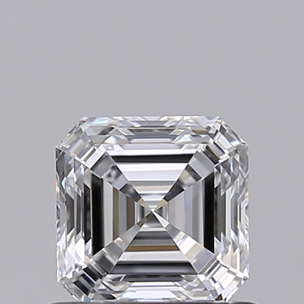 0.72 Carat Asscher Shaped, Ideal Cut, E Color, VVS1 Clarity, IGI Certified Lab Grown Diamond
