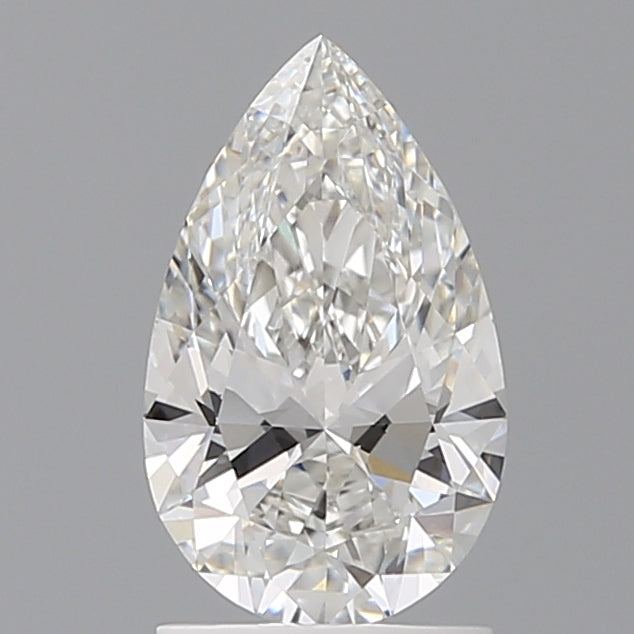 1.54 Carat Pear Shaped, Ideal Cut, F Color, VVS1 Clarity, IGI Certified Lab Grown Diamond