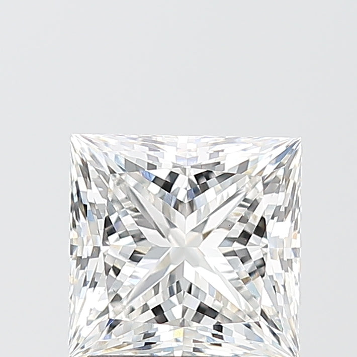2.08 Carat Princess Shaped, Ideal Cut, F Color, VS2 Clarity, IGI Certified Lab Grown Diamond