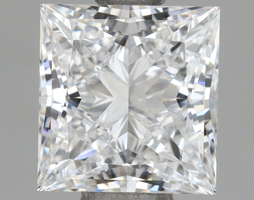 1.16 Carat Princess Shaped, Ideal Cut, D Color, VVS2 Clarity, IGI Certified Lab Grown Diamond