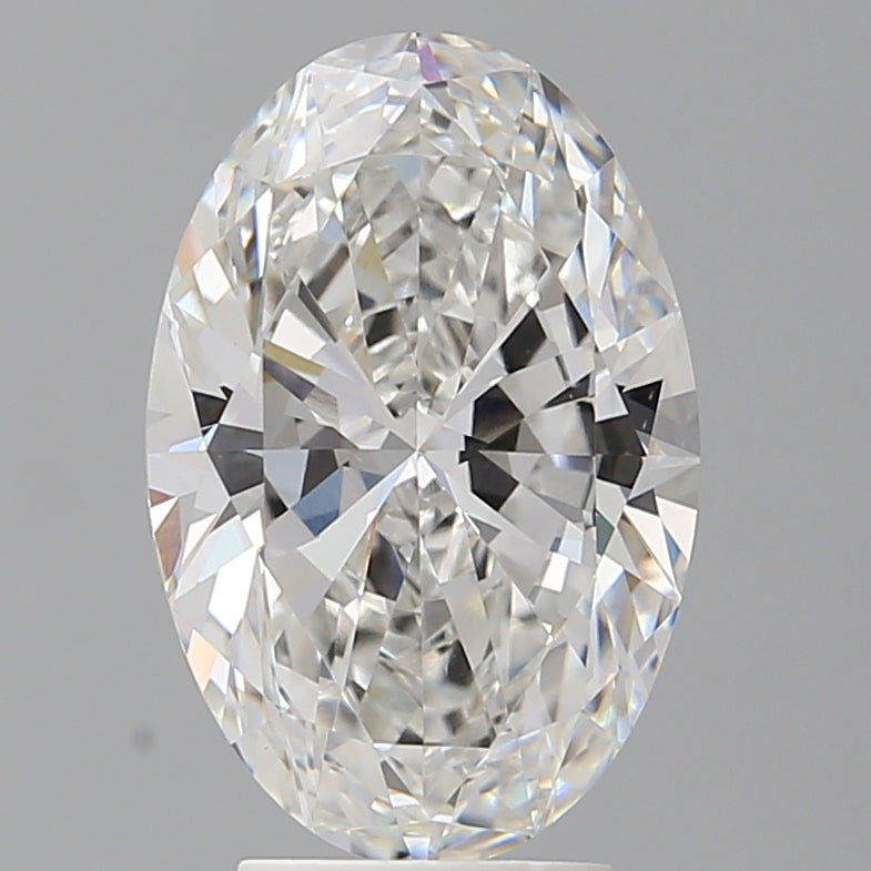 4.01 Carat Oval Shaped, Ideal Cut, F Color, VVS2 Clarity, IGI Certified Lab Grown Diamond