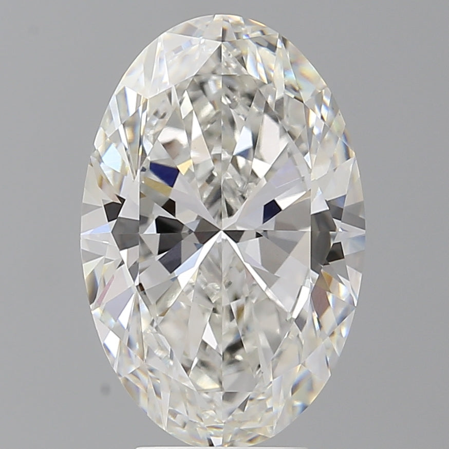 5.50 Carat Oval Shaped, Ideal Cut, F Color, VVS2 Clarity, IGI Certified Lab Grown Diamond