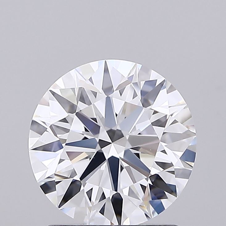 1.53 Carat Round Shaped, Ideal Cut, D Color, VS1 Clarity, IGI Certified Lab Grown Diamond