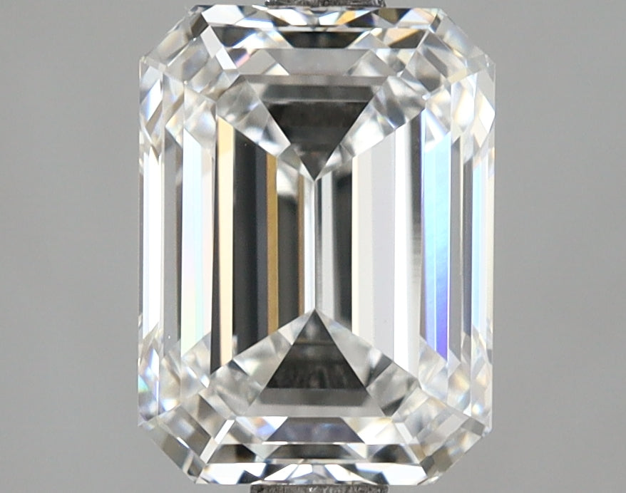 3.05 Carat Emerald Shaped, Ideal Cut, E Color, VVS2 Clarity, IGI Certified Lab Grown Diamond
