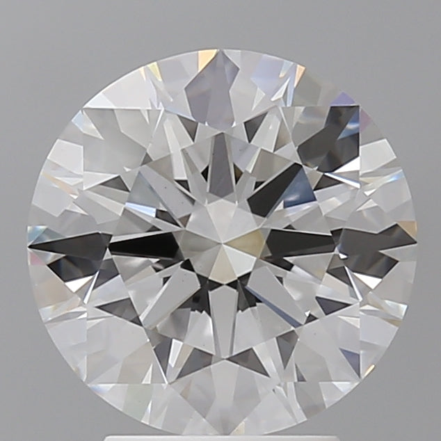 3.58 Carat Round Shaped, Ideal Cut, F Color, VVS2 Clarity, IGI Certified Lab Grown Diamond