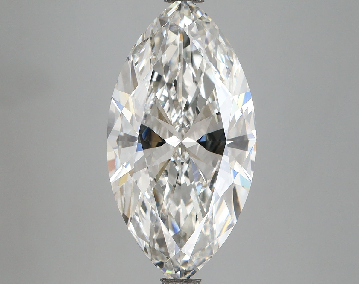 5.51 Carat Marquise Shaped, Excellent Cut, E Color, VVS2 Clarity, IGI Certified Lab Grown Diamond