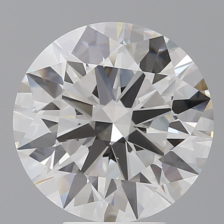 5.52 Carat Round Shaped, Ideal Cut, F Color, VVS2 Clarity, IGI Certified Lab Grown Diamond