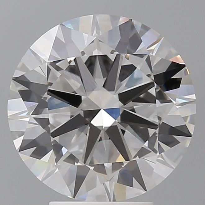 4.58 Carat Round Shaped, Excellent Cut, F Color, VVS2 Clarity, IGI Certified Lab Grown Diamond