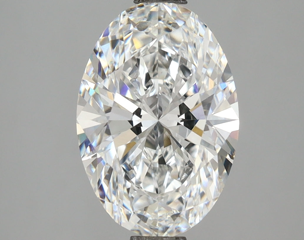 2.51 Carat Oval Shaped, Ideal Cut, E Color, VVS2 Clarity, IGI Certified Lab Grown Diamond