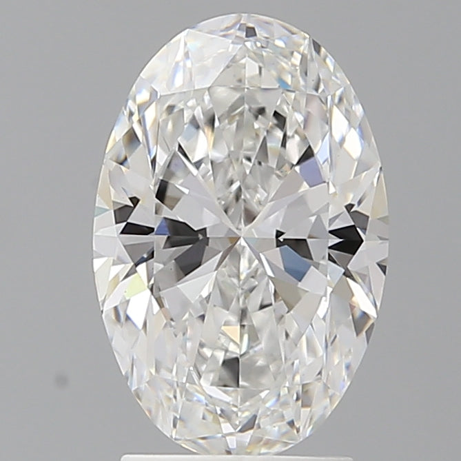 2.58 Carat Oval Shaped, Ideal Cut, E Color, VVS2 Clarity, IGI Certified Lab Grown Diamond