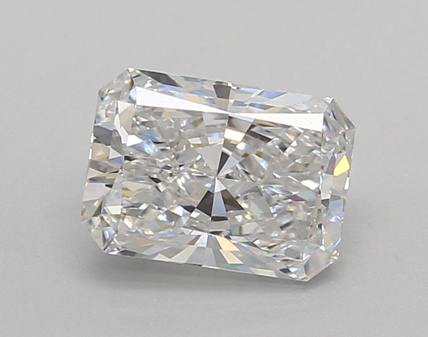1.52 Carat Radiant Shaped, Excellent Cut, D Color, VVS2 Clarity, IGI Certified Lab Grown Diamond