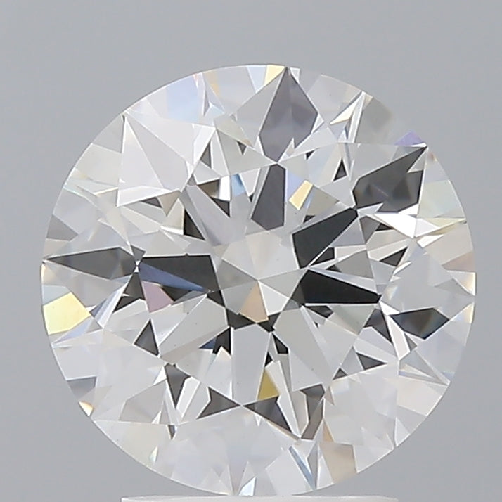 3.07 Carat Round Shaped, Ideal Cut, F Color, VVS2 Clarity, IGI Certified Lab Grown Diamond