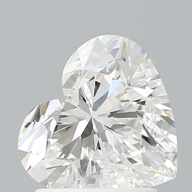 1.70 Carat Heart Shaped, Ideal Cut, D Color, VVS2 Clarity, IGI Certified Lab Grown Diamond