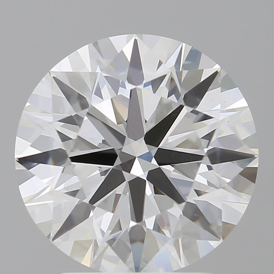 3.00 Carat Round Shaped, Excellent Cut, E Color, VVS2 Clarity, IGI Certified Lab Grown Diamond