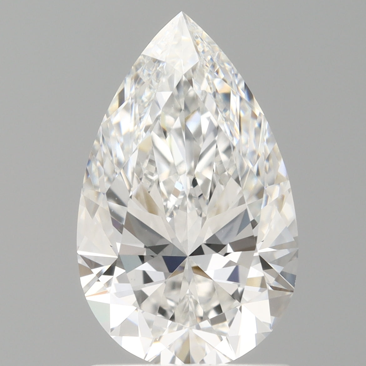 1.53 Carat Pear Shaped, Ideal Cut, E Color, VVS2 Clarity, IGI Certified Lab Grown Diamond