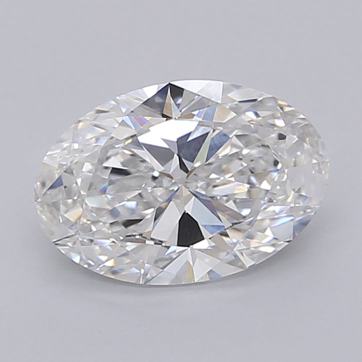 2.01 Carat Oval Shaped, Excellent Cut, D Color, VVS2 Clarity, IGI Certified Lab Grown Diamond