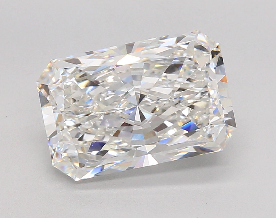 4.90 Carat Radiant Shaped, Ideal Cut, E Color, VVS1 Clarity, IGI Certified Lab Grown Diamond