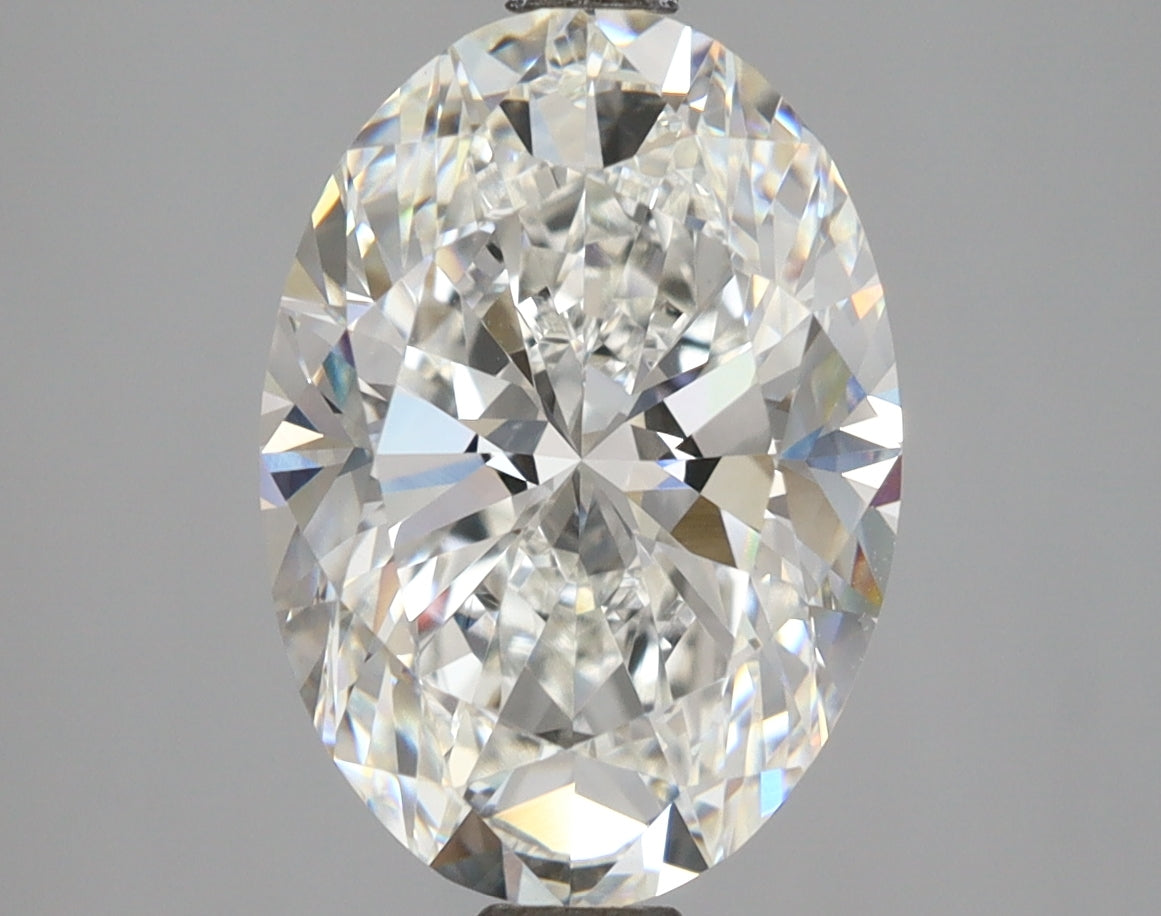 4.12 Carat Oval Shaped, Excellent Cut, F Color, VVS2 Clarity, IGI Certified Lab Grown Diamond
