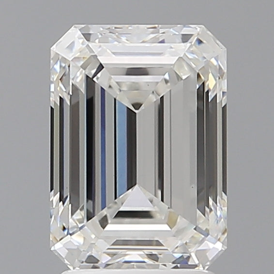 2.55 Carat Emerald Shaped, Ideal Cut, F Color, VVS2 Clarity, IGI Certified Lab Grown Diamond