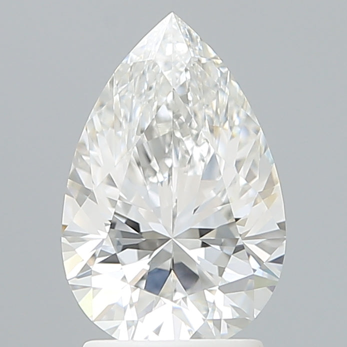 2.21 Carat Pear Shaped, Excellent Cut, E Color, VVS2 Clarity, IGI Certified Lab Grown Diamond