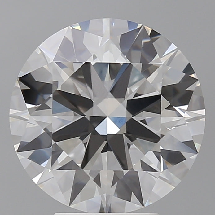 5.01 Carat Round Shaped, Ideal Cut, F Color, VVS2 Clarity, IGI Certified Lab Grown Diamond