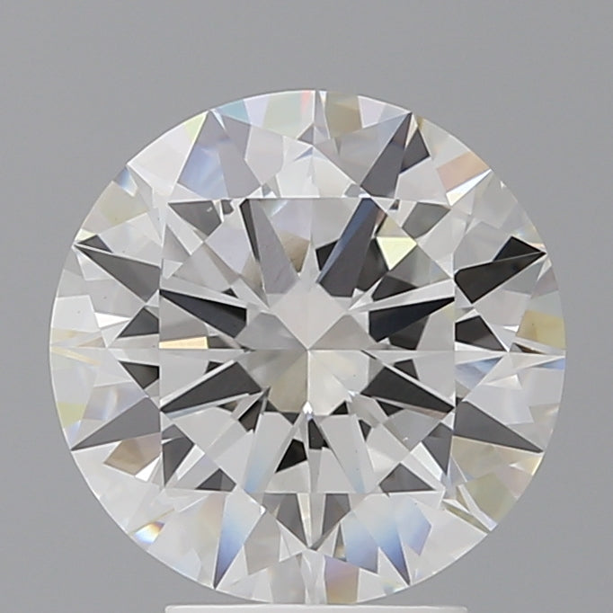 4.00 Carat Round Shaped, Excellent Cut, F Color, VVS2 Clarity, IGI Certified Lab Grown Diamond