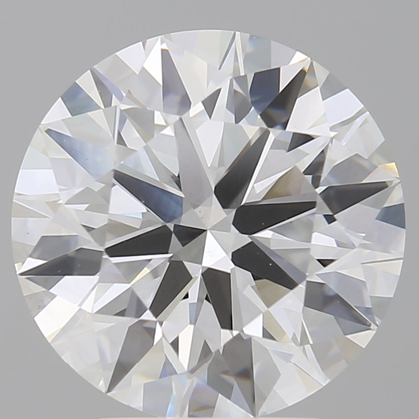 4.02 Carat Round Shaped, Ideal Cut, E Color, VVS2 Clarity, IGI Certified Lab Grown Diamond