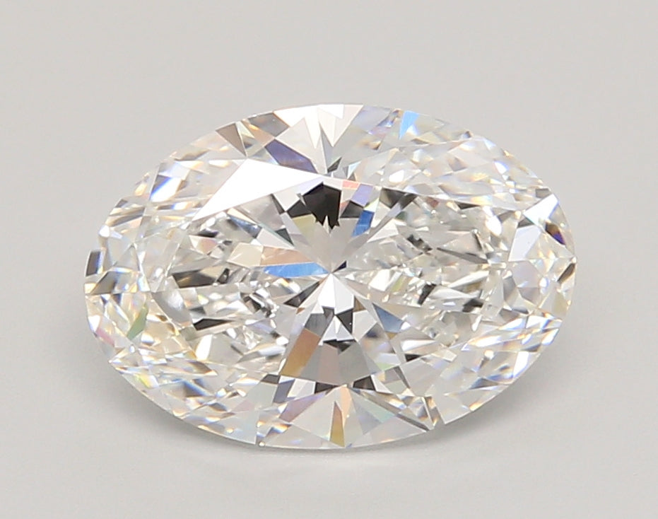 3.03 Carat Oval Shaped, Ideal Cut, E Color, VVS2 Clarity, IGI Certified Lab Grown Diamond