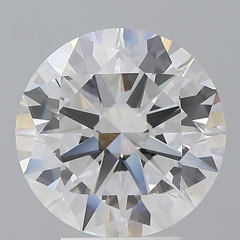 4.02 Carat Round Shaped, Excellent Cut, E Color, VVS2 Clarity, IGI Certified Lab Grown Diamond