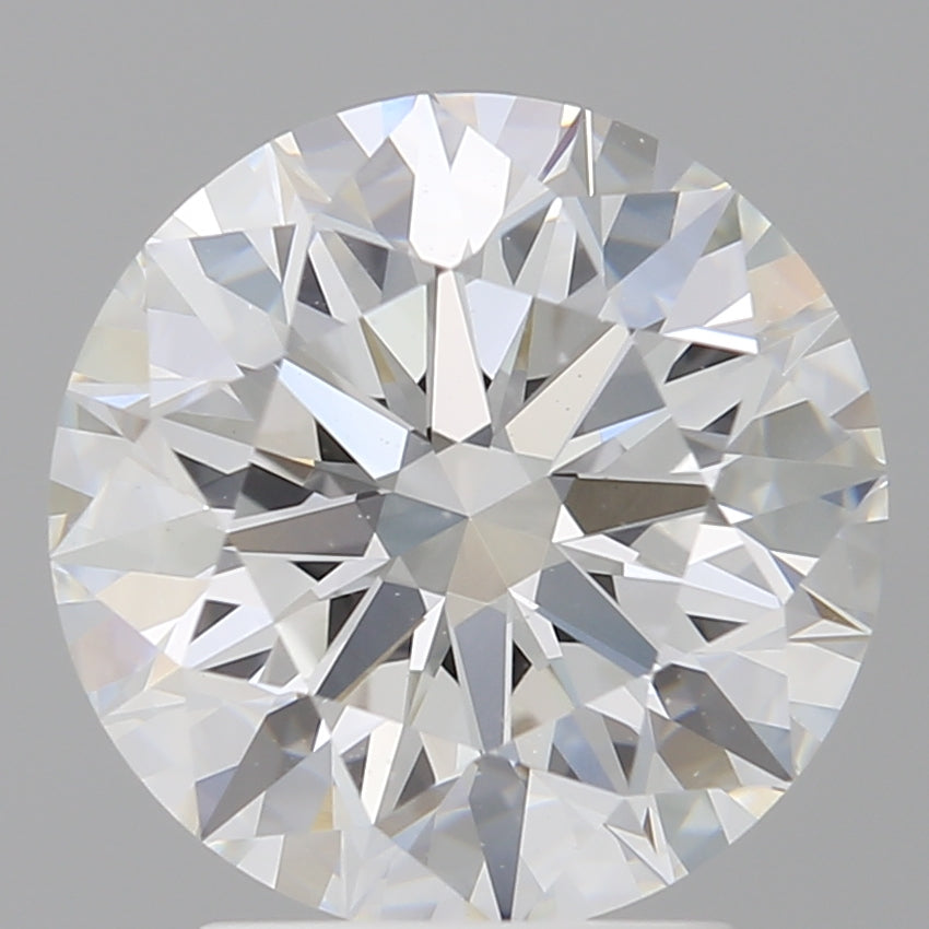 3.07 Carat Round Shaped, Ideal Cut, E Color, VVS2 Clarity, IGI Certified Lab Grown Diamond