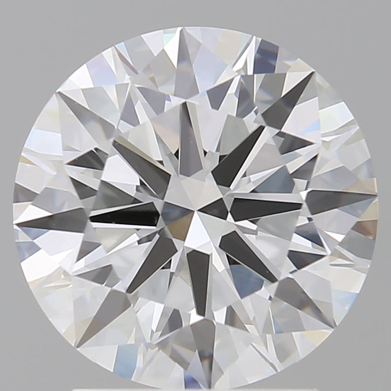 2.60 Carat Round Shaped, Ideal Cut, D Color, VVS2 Clarity, IGI Certified Lab Grown Diamond
