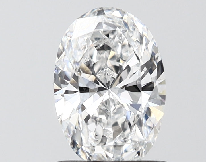 1.09 Carat Oval Shaped, Ideal Cut, D Color, VVS2 Clarity, IGI Certified Lab Grown Diamond