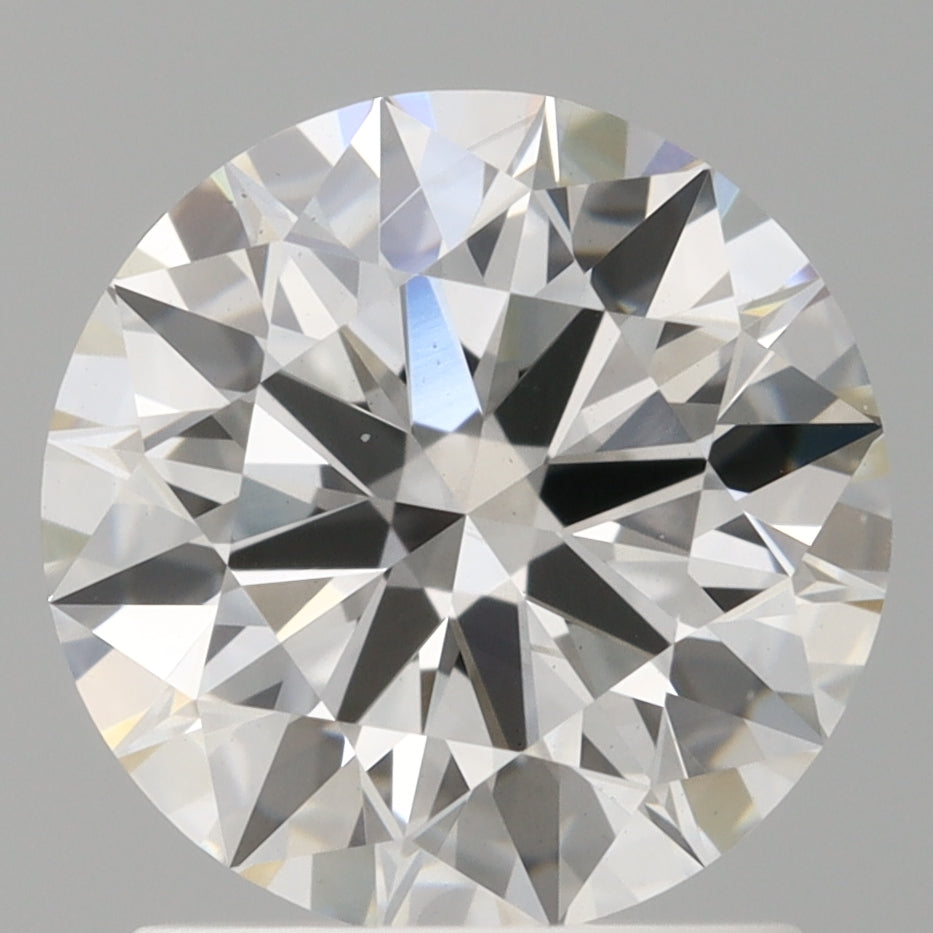 1.58 Carat Round Shaped, Ideal Cut, F Color, VS2 Clarity, IGI Certified Lab Grown Diamond