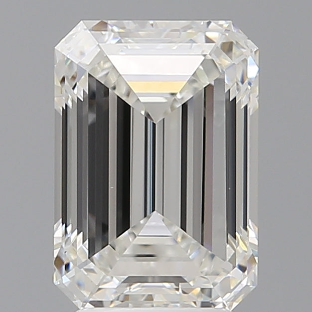 3.60 Carat Emerald Shaped, Ideal Cut, F Color, VVS2 Clarity, IGI Certified Lab Grown Diamond