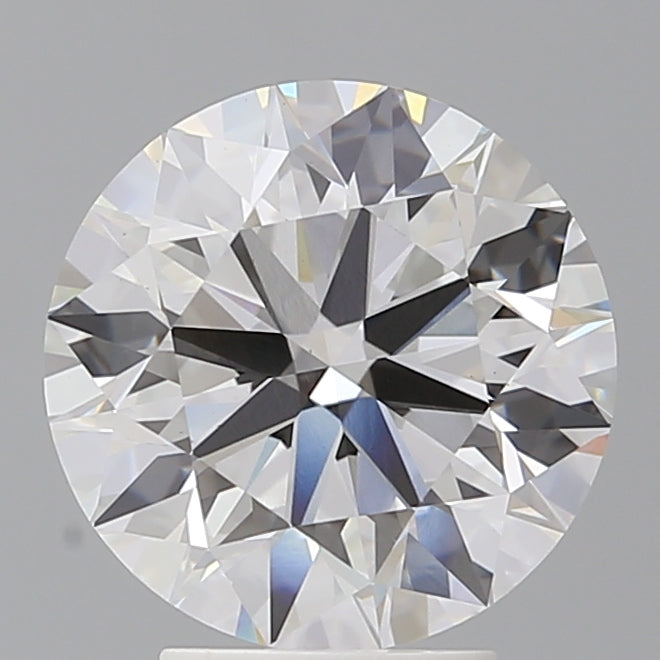 4.02 Carat Round Shaped, Ideal Cut, F Color, VVS2 Clarity, IGI Certified Lab Grown Diamond