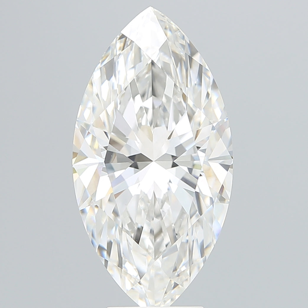6.45 Carat Marquise Shaped, Ideal Cut, F Color, VVS2 Clarity, IGI Certified Lab Grown Diamond