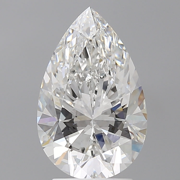 3.03 Carat Pear Shaped, Ideal Cut, E Color, VVS1 Clarity, IGI Certified Lab Grown Diamond