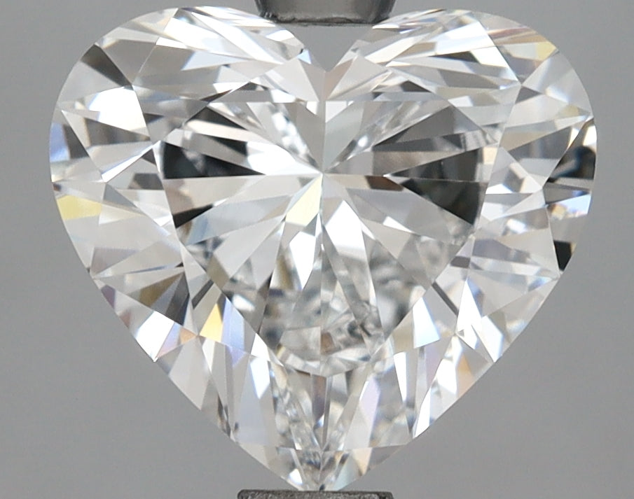 2.60 Carat Heart Shaped, Excellent Cut, F Color, VVS2 Clarity, IGI Certified Lab Grown Diamond