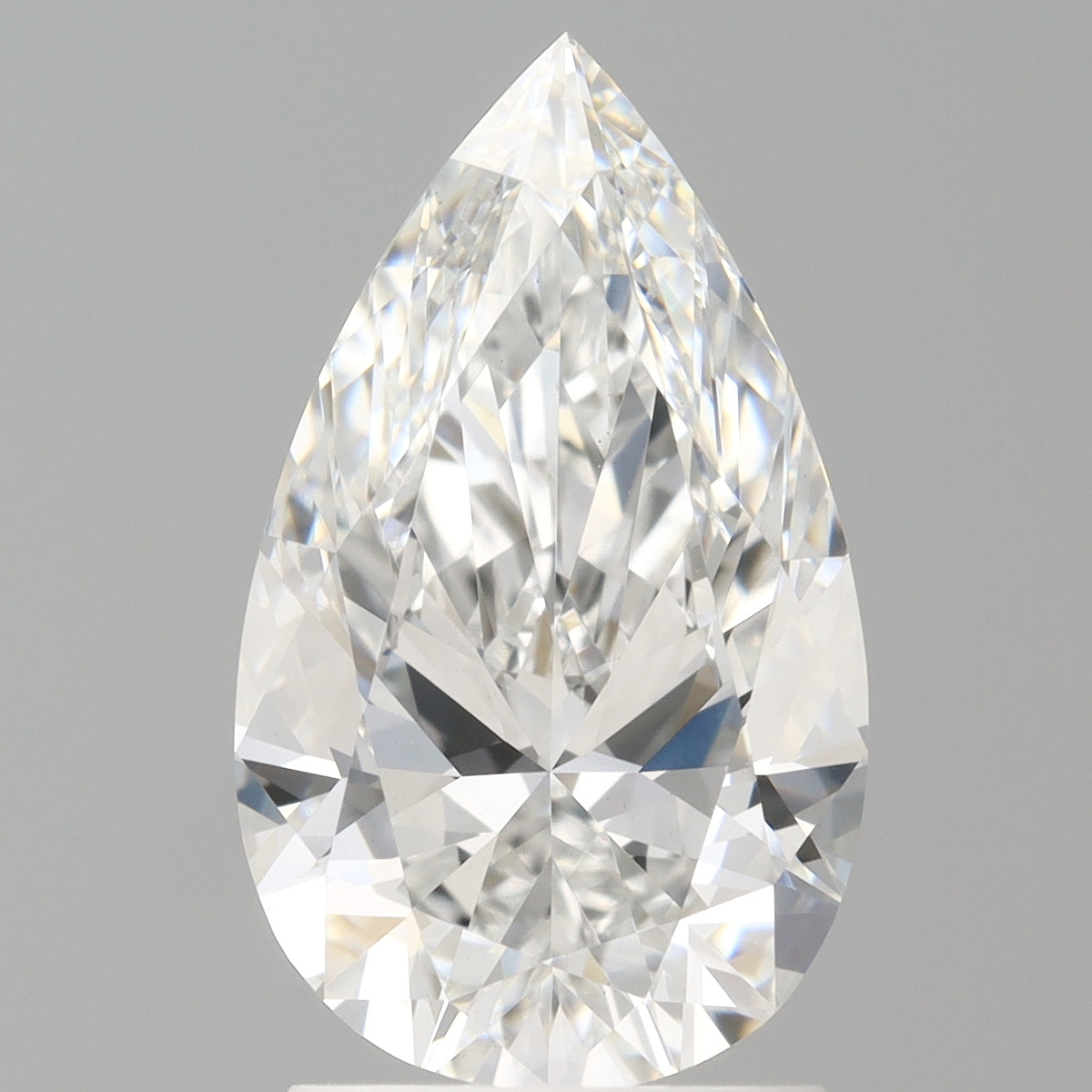 2.03 Carat Pear Shaped, Ideal Cut, D Color, VS2 Clarity, IGI Certified Lab Grown Diamond