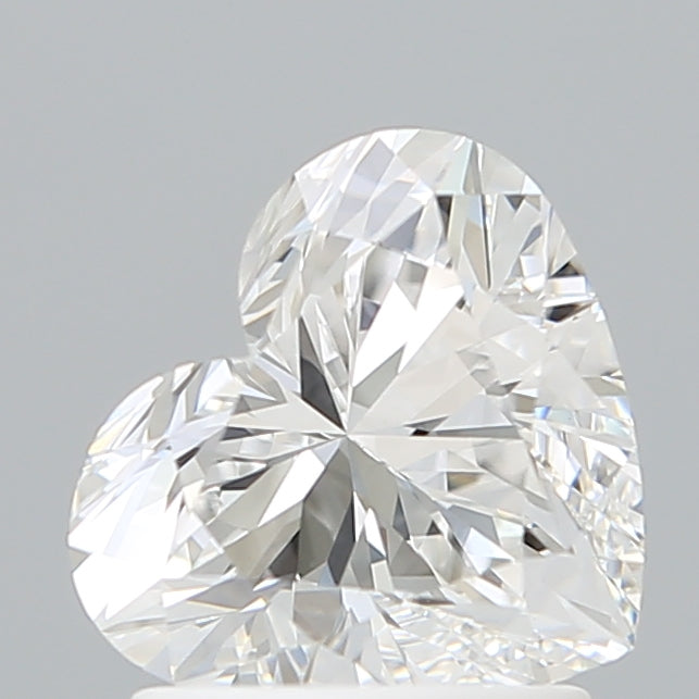1.55 Carat Heart Shaped, Ideal Cut, D Color, VVS2 Clarity, IGI Certified Lab Grown Diamond