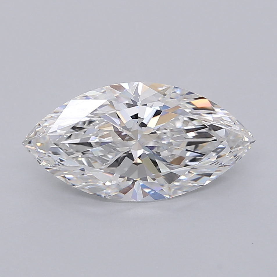 2.52 Carat Marquise Shaped, Ideal Cut, E Color, VVS2 Clarity, IGI Certified Lab Grown Diamond