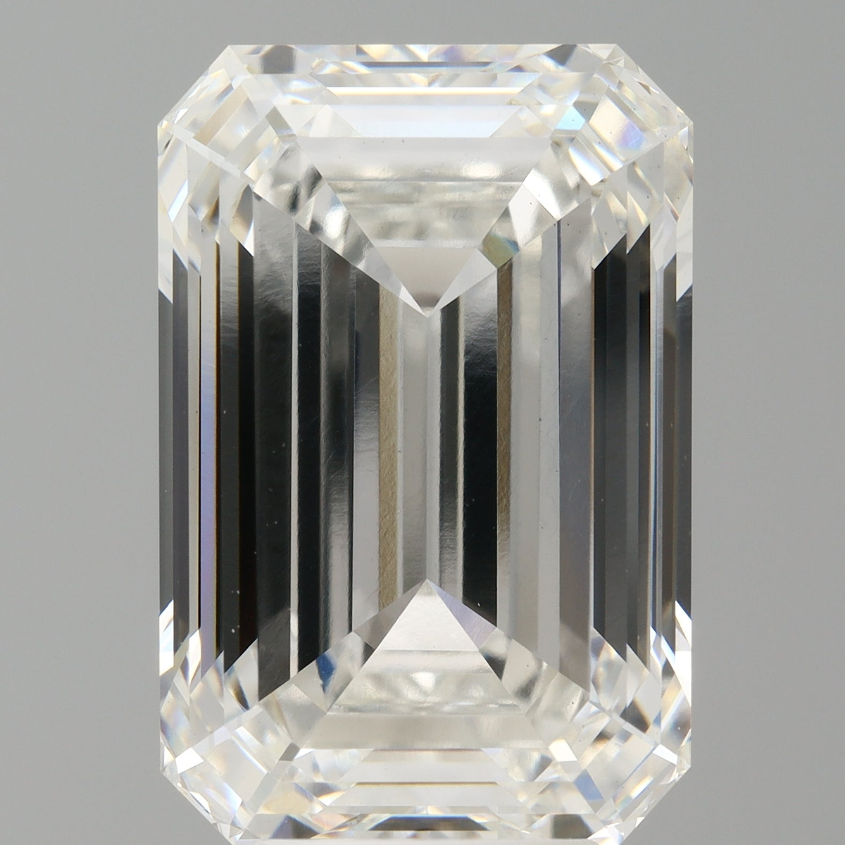 7.59 Carat Emerald Shaped, Ideal Cut, F Color, VS1 Clarity, IGI Certified Lab Grown Diamond