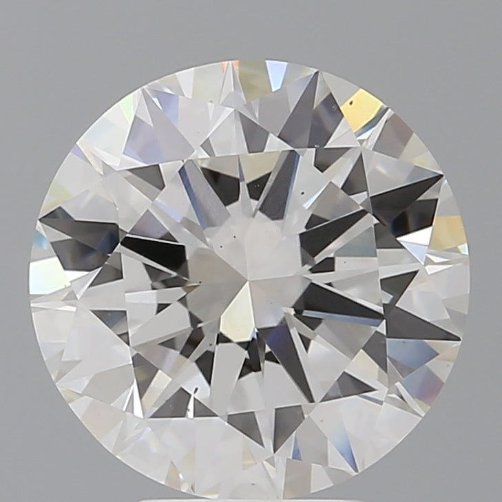 5.52 Carat Round Shaped, Excellent Cut, F Color, VS2 Clarity, IGI Certified Lab Grown Diamond
