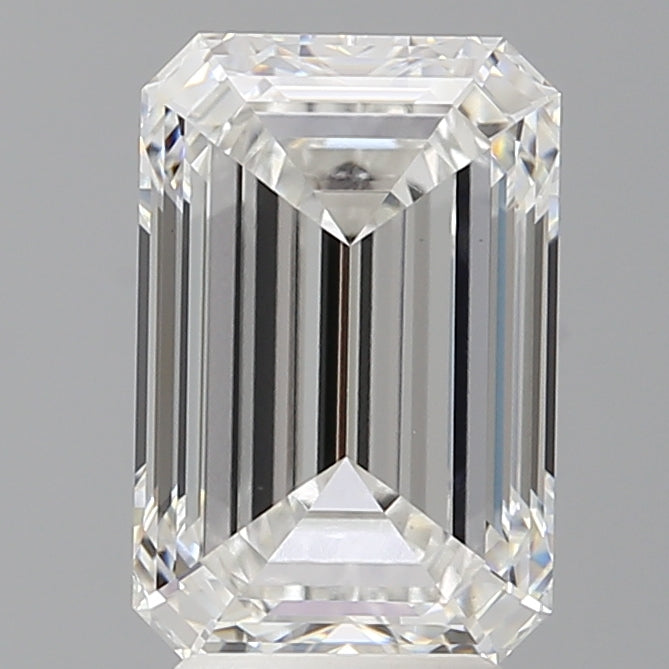 4.00 Carat Emerald Shaped, Ideal Cut, D Color, VVS2 Clarity, IGI Certified Lab Grown Diamond