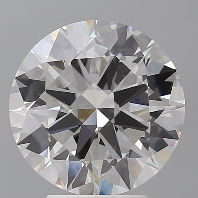 4.00 Carat Round Shaped, Excellent Cut, F Color, VVS2 Clarity, IGI Certified Lab Grown Diamond