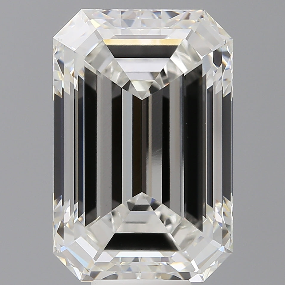 12.02 Carat Emerald Shaped, Ideal Cut, F Color, VVS2 Clarity, IGI Certified Lab Grown Diamond